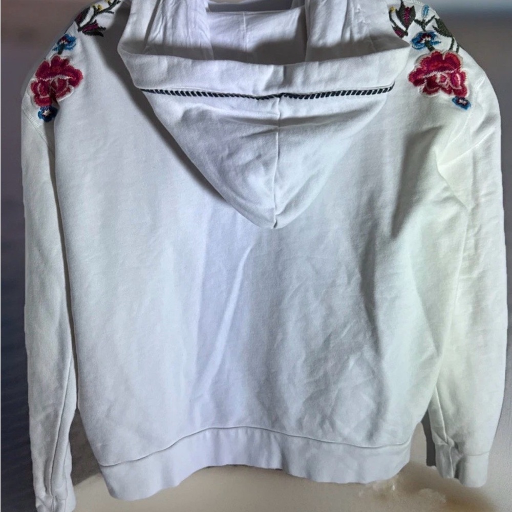 DRIFTWOOD Women's Teddy Hoodie Size XL Full Zip Embroidered GORGEOUS EUC 46x23” - Picture 4 of 6